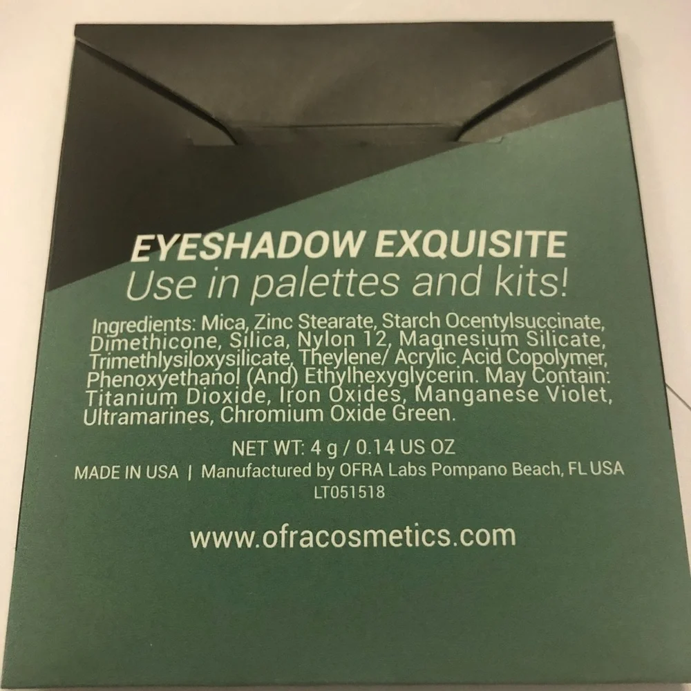 Ofra sparkle eyeshadow exquisite use in palettes